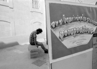 Affiche David hockney Rencontres Arles Création photographique Raymoonphoto par Raymond Martinez 1985