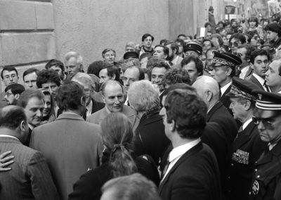 Inauguration de l'ENSP d'Arles par François Mitterrand