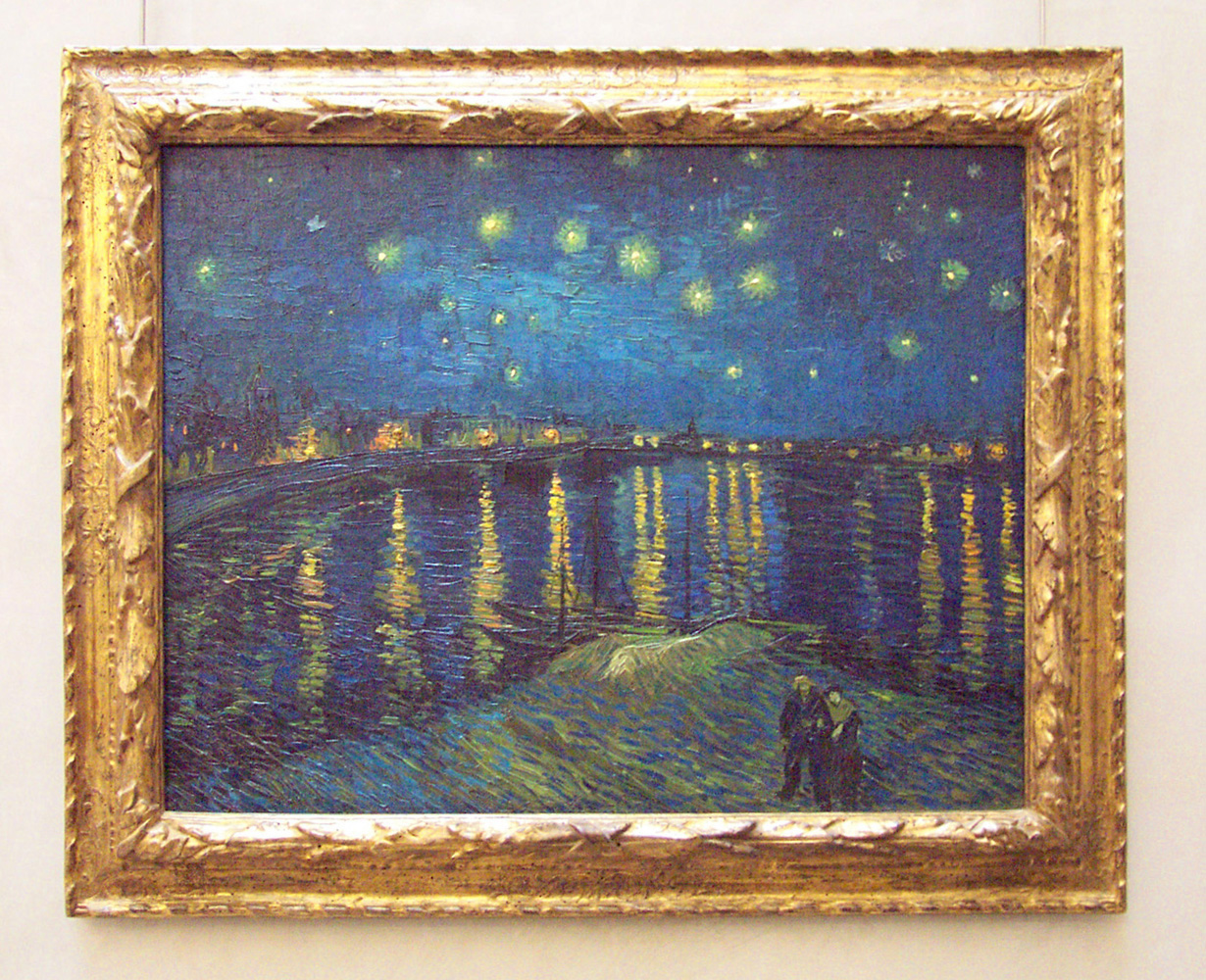 la nuit étoilée sur le Rhône Van Gogh